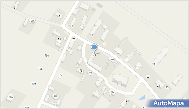 Zamysłów, Zamysłów, 75, mapa Zamysłów