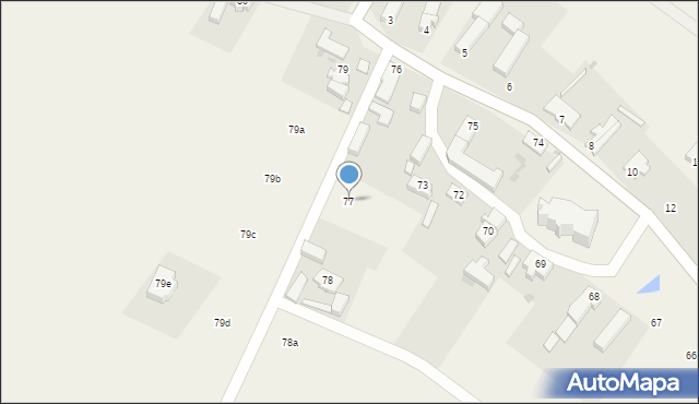 Zamysłów, Zamysłów, 77, mapa Zamysłów