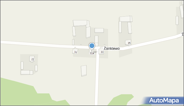 Zanklewo, Zanklewo, 31a, mapa Zanklewo