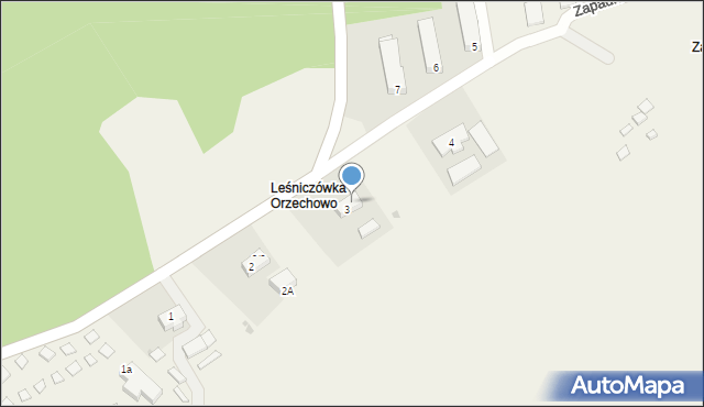 Zapadłe, Zapadłe, 3a, mapa Zapadłe