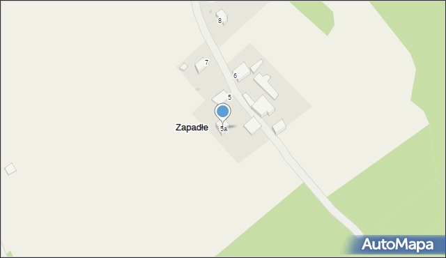 Zapadłe, Zapadłe, 5a, mapa Zapadłe