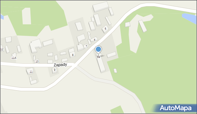 Zapady, Zapady, 6a, mapa Zapady
