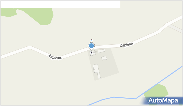 Zapieka, Zapieka, 5, mapa Zapieka