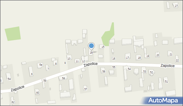 Zapolice, Zapolice, 14, mapa Zapolice