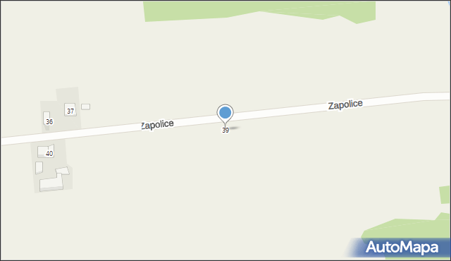 Zapolice, Zapolice, 39, mapa Zapolice