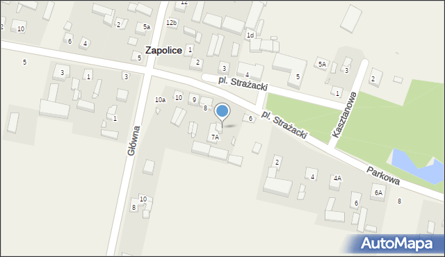 Zapolice, Zapolice, 7, mapa Zapolice