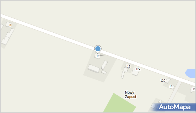 Zapust, Zapust, 11, mapa Zapust