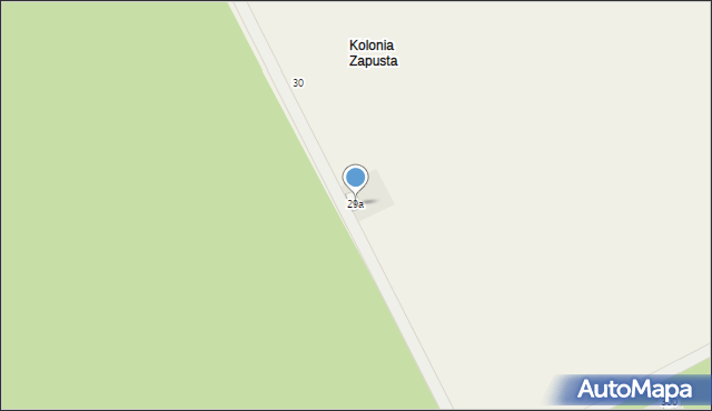Zapusta, Zapusta, 29a, mapa Zapusta