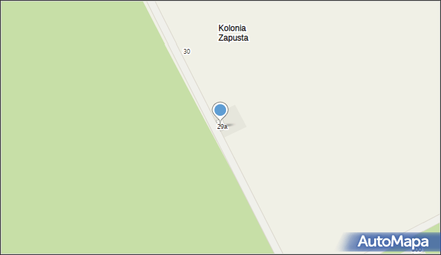 Zapusta, Zapusta, 31, mapa Zapusta