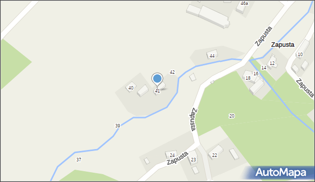 Zapusta, Zapusta, 41, mapa Zapusta
