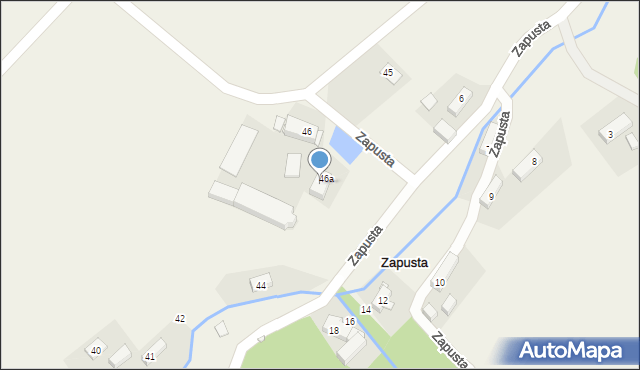 Zapusta, Zapusta, 46b, mapa Zapusta
