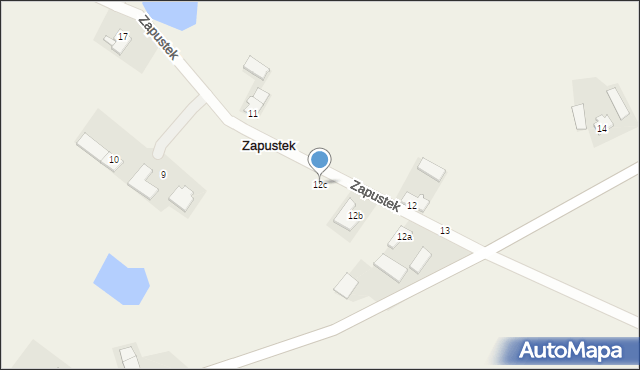 Zapustek, Zapustek, 12c, mapa Zapustek