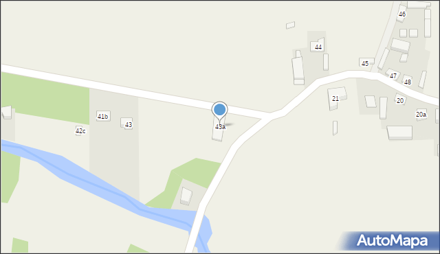 Żar, Żar, 43a, mapa Żar