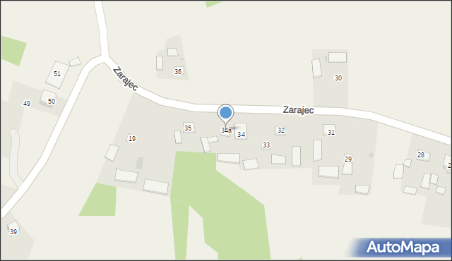 Zarajec, Zarajec, 34a, mapa Zarajec