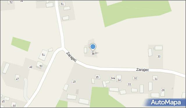 Zarajec, Zarajec, 36, mapa Zarajec
