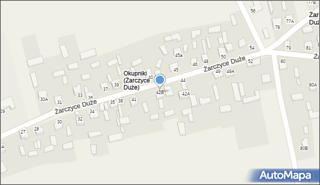 Żarczyce Duże, Żarczyce Duże, 42B, mapa Żarczyce Duże
