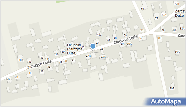 Żarczyce Duże, Żarczyce Duże, 43, mapa Żarczyce Duże