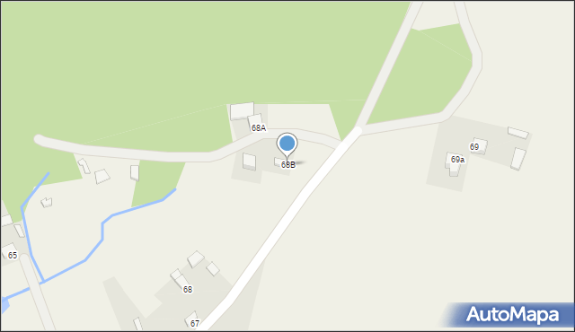 Żarczyce Duże, Żarczyce Duże, 68B, mapa Żarczyce Duże