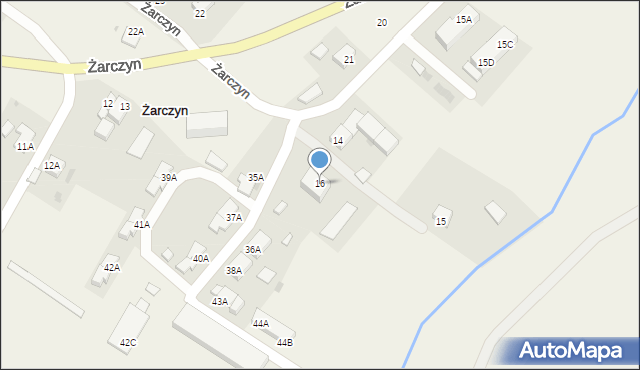 Żarczyn, Żarczyn, 16, mapa Żarczyn