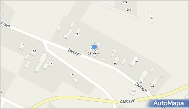 Żarczyn, Żarczyn, 27, mapa Żarczyn