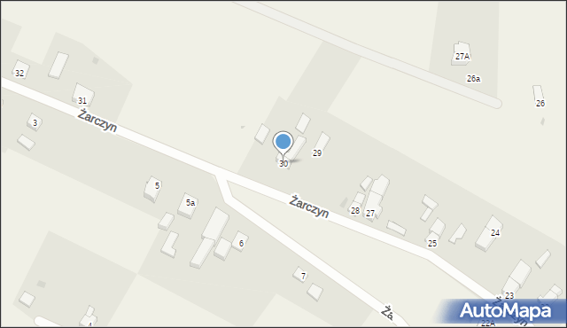 Żarczyn, Żarczyn, 30, mapa Żarczyn
