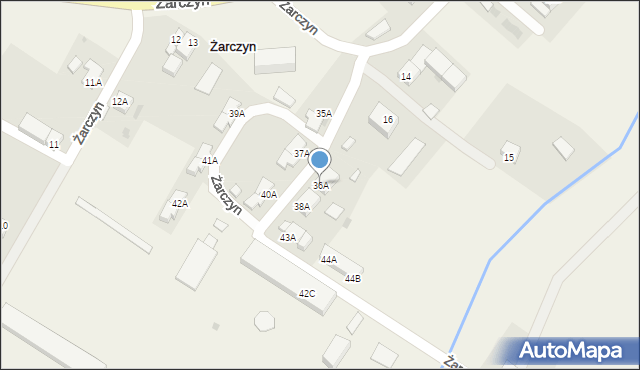 Żarczyn, Żarczyn, 36A, mapa Żarczyn
