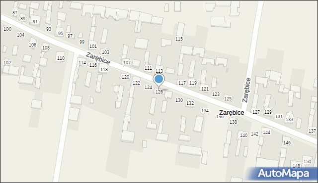 Zarębice, Zarębice, 126, mapa Zarębice