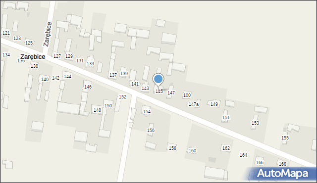 Zarębice, Zarębice, 145, mapa Zarębice