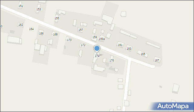 Zarębice, Zarębice, 174, mapa Zarębice