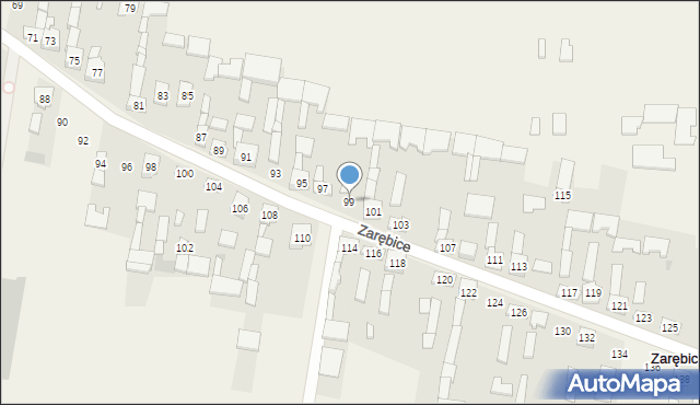 Zarębice, Zarębice, 99, mapa Zarębice
