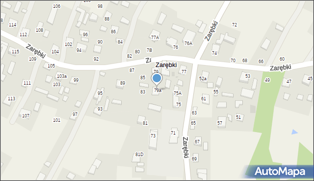 Zarębki, Zarębki, 79a, mapa Zarębki