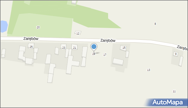 Zarębów, Zarębów, 19, mapa Zarębów