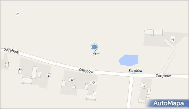 Zarębów, Zarębów, 24, mapa Zarębów