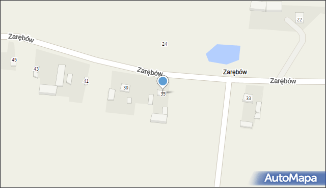 Zarębów, Zarębów, 35, mapa Zarębów