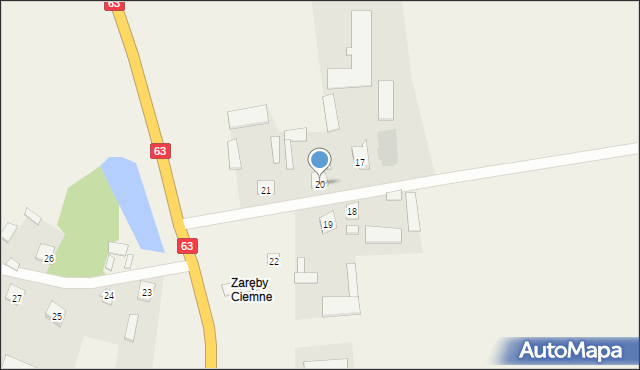 Zaręby-Bolędy, Zaręby-Bolędy, 20, mapa Zaręby-Bolędy