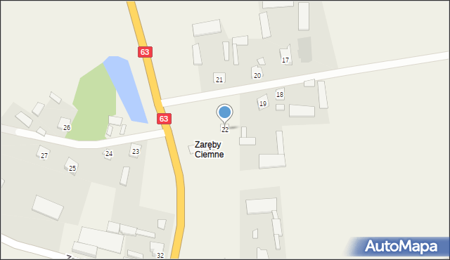 Zaręby-Bolędy, Zaręby-Bolędy, 22, mapa Zaręby-Bolędy