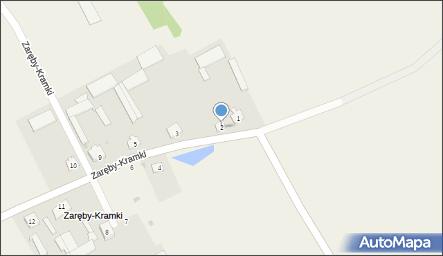 Zaręby-Kramki, Zaręby-Kramki, 2, mapa Zaręby-Kramki