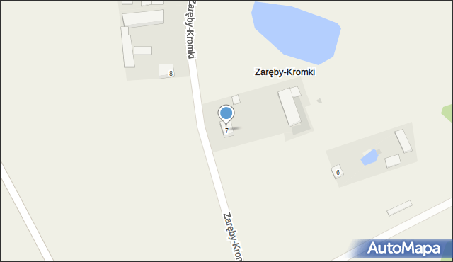 Zaręby-Kromki, Zaręby-Kromki, 7, mapa Zaręby-Kromki