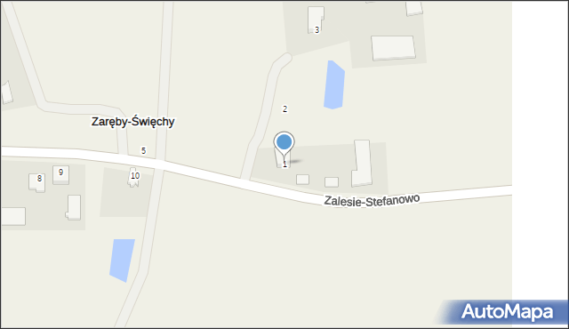 Zaręby-Święchy, Zaręby-Święchy, 1, mapa Zaręby-Święchy