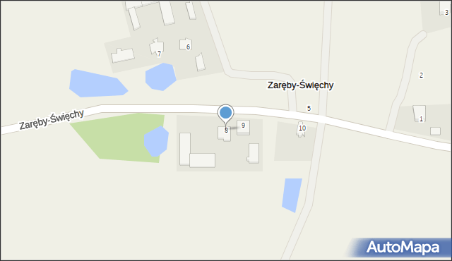 Zaręby-Święchy, Zaręby-Święchy, 8, mapa Zaręby-Święchy