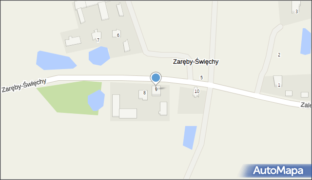 Zaręby-Święchy, Zaręby-Święchy, 9, mapa Zaręby-Święchy