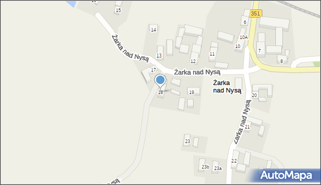 Żarka nad Nysą, Żarka nad Nysą, 18, mapa Żarka nad Nysą