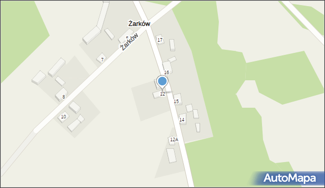 Żarków, Żarków, 12, mapa Żarków