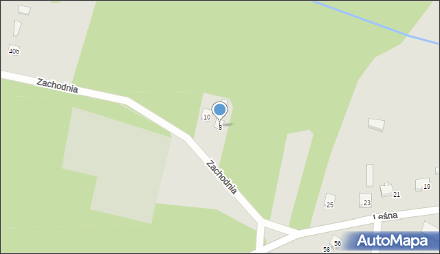 Żarnów, Zachodnia, 8, mapa Żarnów