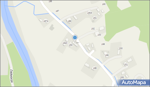 Żarnowa, Żarnowa, 194A, mapa Żarnowa