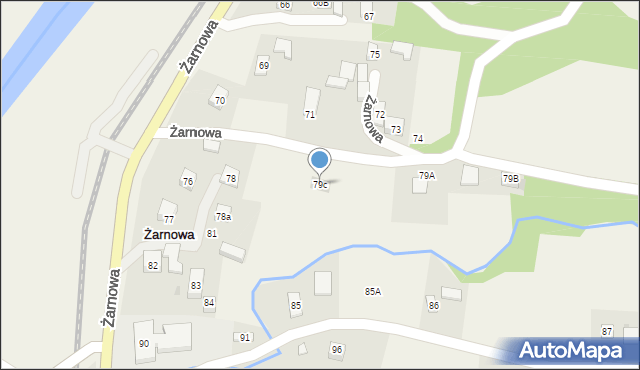 Żarnowa, Żarnowa, 79c, mapa Żarnowa