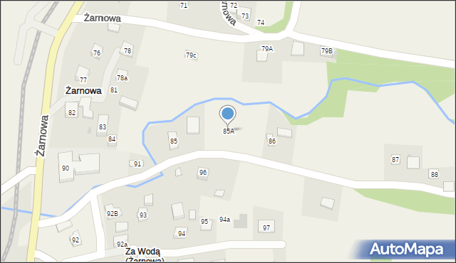 Żarnowa, Żarnowa, 85A, mapa Żarnowa