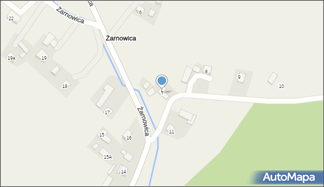 Żarnowica, Żarnowica, 7, mapa Żarnowica