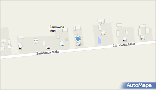 Żarnowica Mała, Żarnowica Mała, 116, mapa Żarnowica Mała