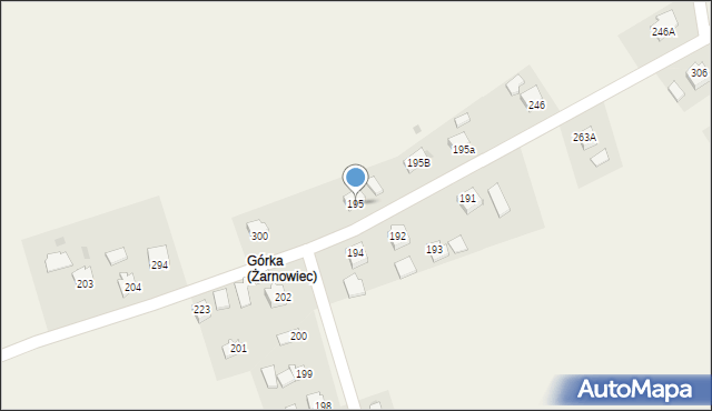 Żarnowiec, Żarnowiec, 195, mapa Żarnowiec